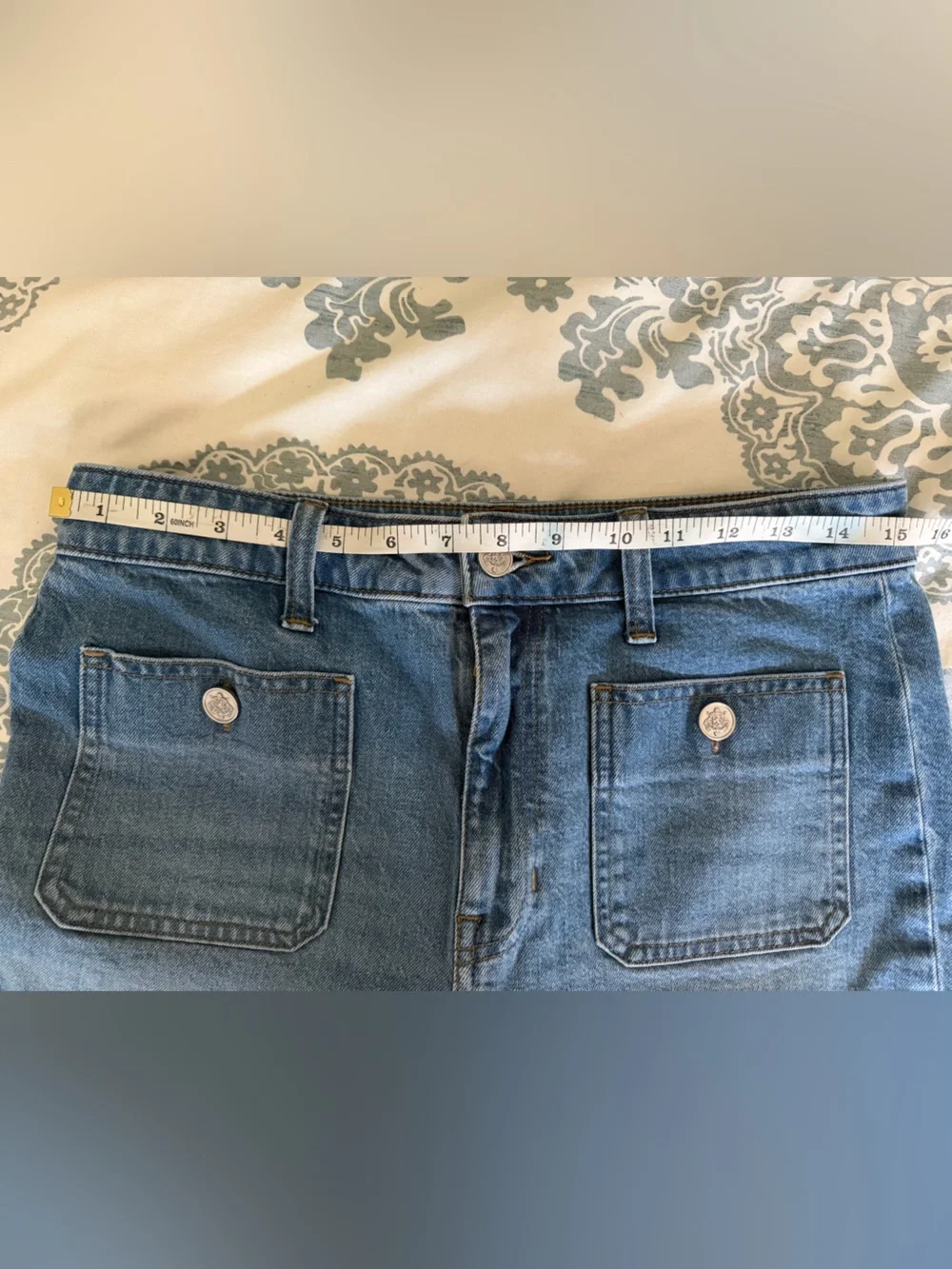 J. Crew High rise Sailor Denim Trouser in 1996 semi-stretch Size 29 Style CC569 - Picture 8 of 10